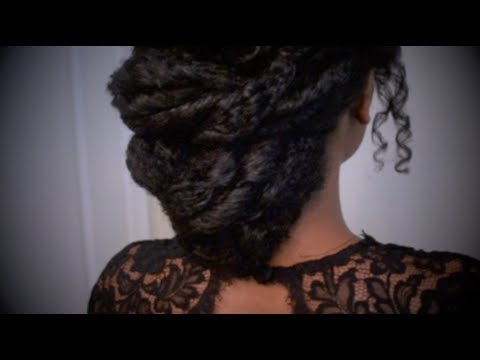 Easy Textured Elegant Formal Updo Prom Wedding Natural Hair