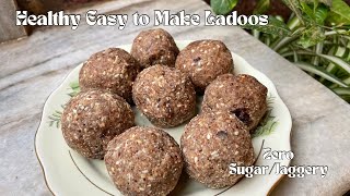 Dry Fruit Ladoos Zero Sugarjaggery Ladus Healthy Dessert Recipes
