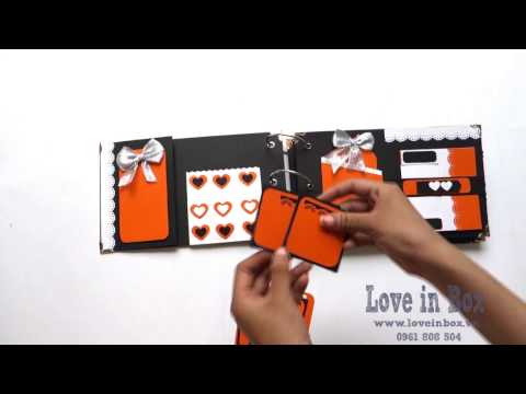 SCRAPBOOK - Album - handmade - Love in Box - tự làm scrapbook - diy