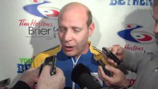 2011 Tim Hortons Brier - Page Playoff 3v4 Media Scrum