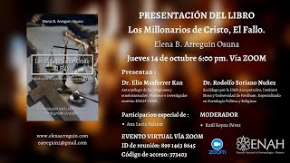 Presentación del libro de Elena B. Arreguín Osuna "Los Millonarios de Cristo, El Fallo".