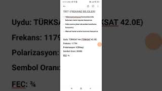 Trt1 Frekans Ayarlama