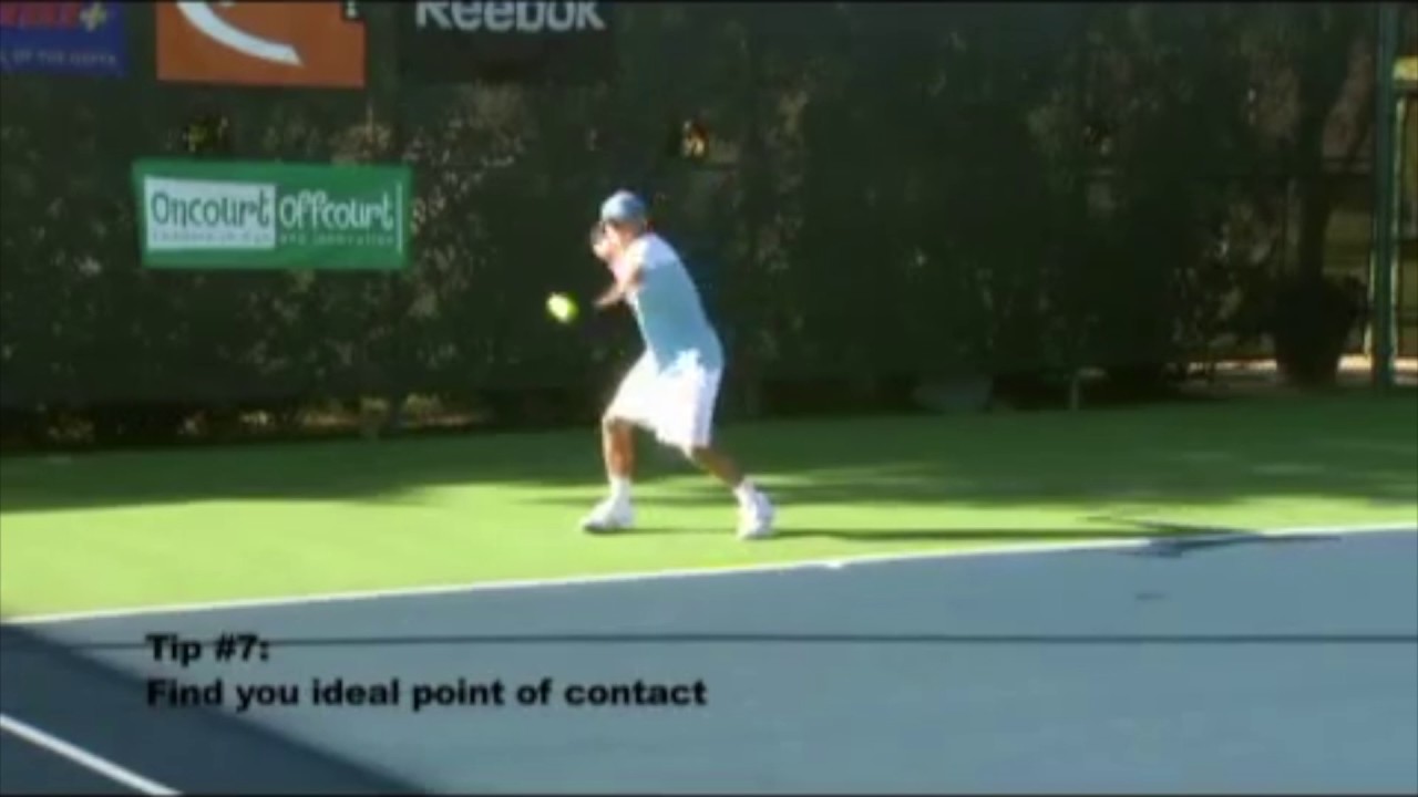 How to Find your Ideal Point of Contact in Tennis