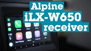 Alpine iLX-W650 receiver with Android Auto and CarPlay | Crutchfield