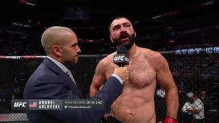 UFC San Antonio: Andrei Arlovski Octagon Interview