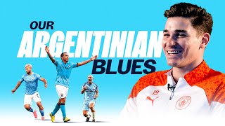 Julian Alvarez on 🇦🇷 OUR ARGENTINIAN BLUES 🇦🇷 | Aguero, Tevez, Demichelis and mo