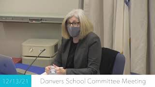 Danvers School Committee Meeting - 12/13/21