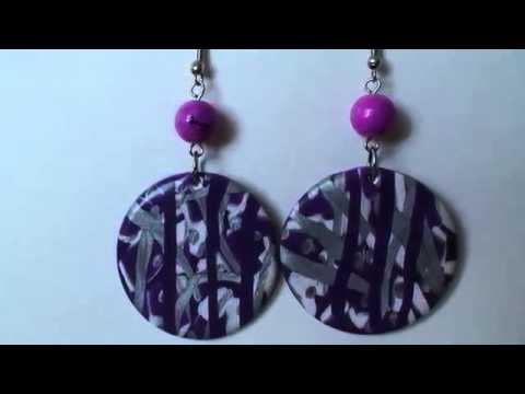 Серёжки из солёного теста своими руками 56