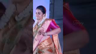Tamil Serial Actress Sujitha Dh Latest Saree Open Navel