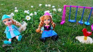 Elsa and Anna toddlers spring picnic