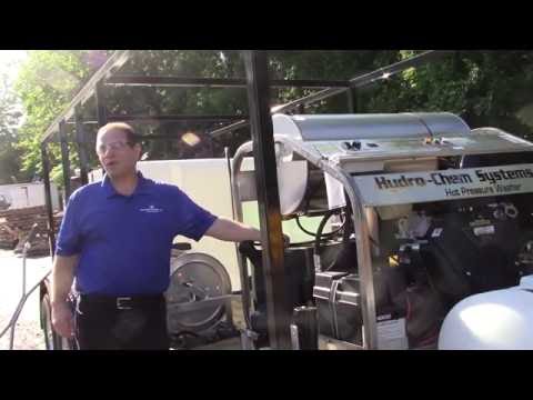 Hydro-Chem Systems training 3,500 PSI @ 9 GPM HW pressure washer & 6 stage filtration trailer