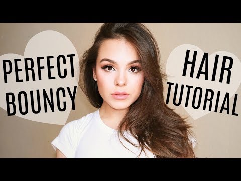 Perfectly Bouncy Blowout Hair Tutorial! - YouTube