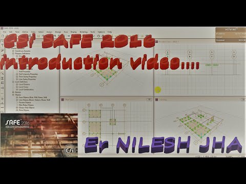 CSi SAFE 2016 Introduction video || CSi SAFE 2016 || Design Of Footing || Nilesh Jha