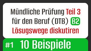 Lösungswege Diskutieren 10 Beispiele Für Die B2 Beruf -Prüfung Telc