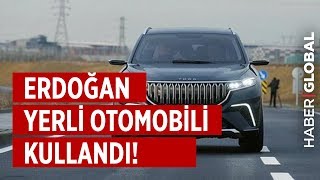 Erdoğan Yerli Otomobili Kullandı! İşte Yerli Otomobilin İlk Sürüşü!