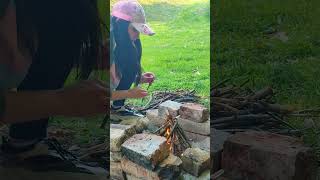 Young Girl Solo Camping Asmr