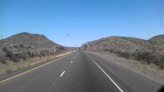 Interstate 10 through Van Horn, Texas