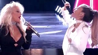 Ariana Grande With Christina Aguilera - Into You / Dangerous Woman - The Voice 2016 Finale Ariana Grande With Christina Aguilera - Into You / Dangerous Woman - The Voice 2016 Finale