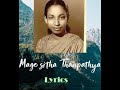 Mage sitha thanpathya | Nalani Ranasinghe | Lyrics video | මගේ සිත තැන්පත්‍ ය | නාලනී රණසිංහ |LYRICS
