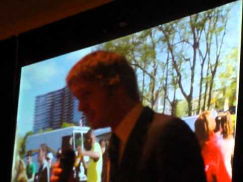 Back on My Feet Philly Program Director Owen Camuso announcing Abby Cowburn ... Back on My Feet Philly Program Director Owen Camuso announcing Abby Cowburn ...
