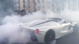 Dangerous Donuts Laferrari Aperta In Budapest At Gumball 3000 Josh Cartu And Afrojack