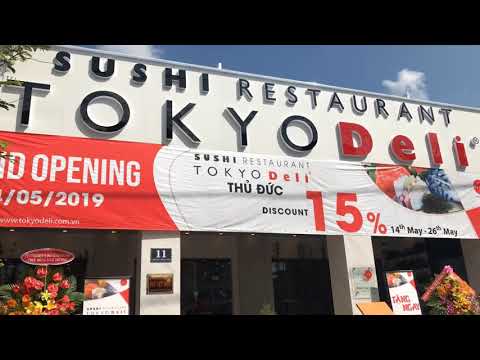 Trang Trí Khai Trương nhà hàng sushi Tokyo Deli