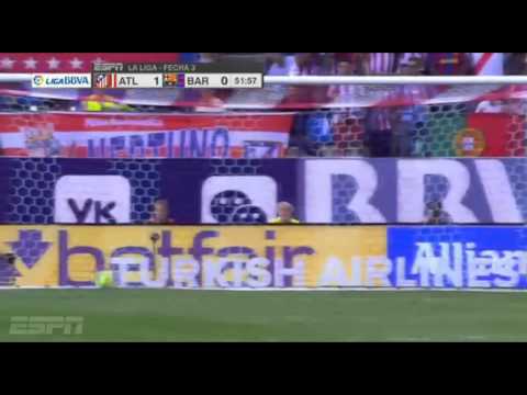 Atlético de Madrid 1 - 2 Barcelona LIGA BBVA 2015 – ESPN