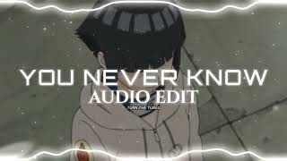 You Never Know - Blackpink Audio Edit