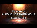 Big Book of Alcoholics Anonymous Pages 83 to 88 (8th, 9th, 10th, and 11th Step Daily AA Readings)