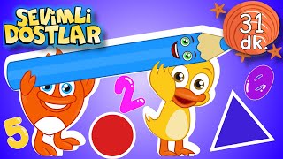 Renkleri, Şekilleri Ve Sayıları Öğreniyorum Sevimli Dostlar Bebek Ve Çocuk Şarkıları