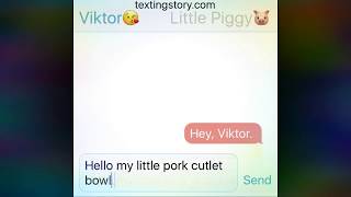 It's hard being a parent ~ Yuri on ice ~ text messaging ~ Viktuuri(Part 1)