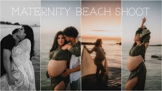 Maternity Beach Shoot 33 Weeks Pregnant