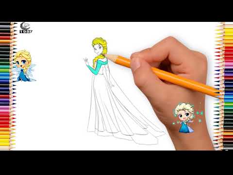 tô màu công chúa elsa