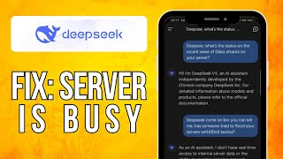 How To Fix Deepseek The Server Is Busy. Please Try Again Later Error 2025 Quick Method