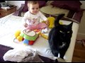 Fussy Cat and excited baby