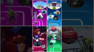 Thomas Vs Bus Eater Vs Sonic Vs Mcqueen X Coffin Dance Tiles Hop