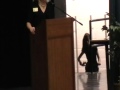 Samantha giving Student Address at Amphora Awards