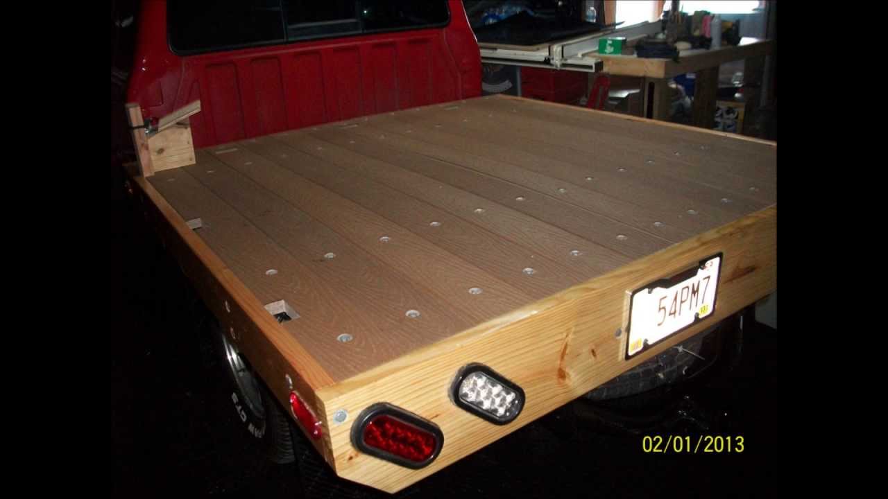 building a wood flatbed for pickup truck