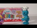 Kinder Surprise Eggs opened by Little Pet Shop Sweet Pop Fairy, Disney Sofia and Cookie Monster Chef