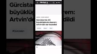 Gürcistanda 4.5 Büyüklüğünde Deprem