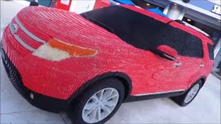 Full size Ford Explorer SUV made of Lego