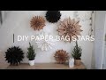 DIY Paper Bag Stars