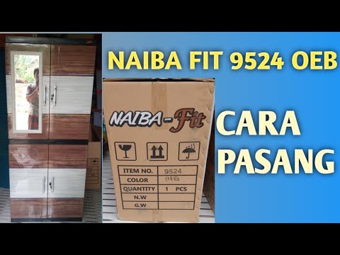TUTORIAL RINGAN,,, Cara Merakit Lemari Plastik Naiba Fit Cermin 9524 OEB ➡️18 Maret 2023