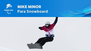 Mike Minor Secures His Place In The Mens Snowboard Cross Sb-Ul Finals Paralympic Games