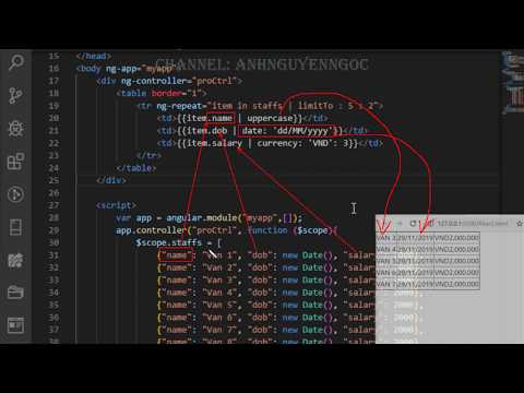 Bài 7: Giới thiệu về bộ lọc (Filter) và dịch vụ (Service) trong AngularJS