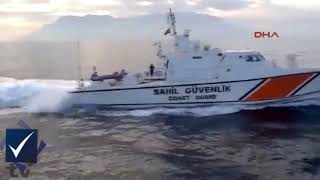 Türk balıkçıları taciz eden Yunan sahil güvenliğe Türk Sahil Güvenlik ayarı :)