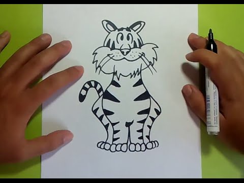 Como dibujar un tigre paso a paso 3 