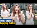 Bollywood Actress Payal Ghosh visits a cafe & enjoys her coffee for the 1st time post lockdown