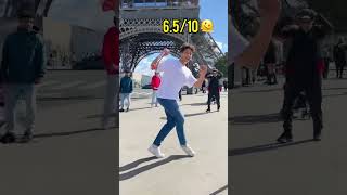 Rating Stangers At Football In Paris 😂⚽️ (Best Skills !) #Shorts
