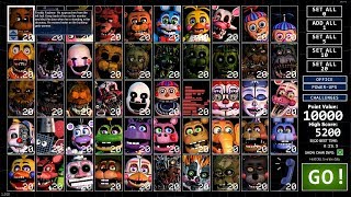 ALL BEARS, BUNNY, CHICKEN, AND FOX; Halloween | Ultimate Custom Night